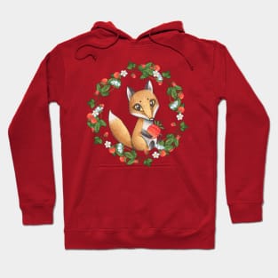 Little fox and  wild strawberries Hoodie